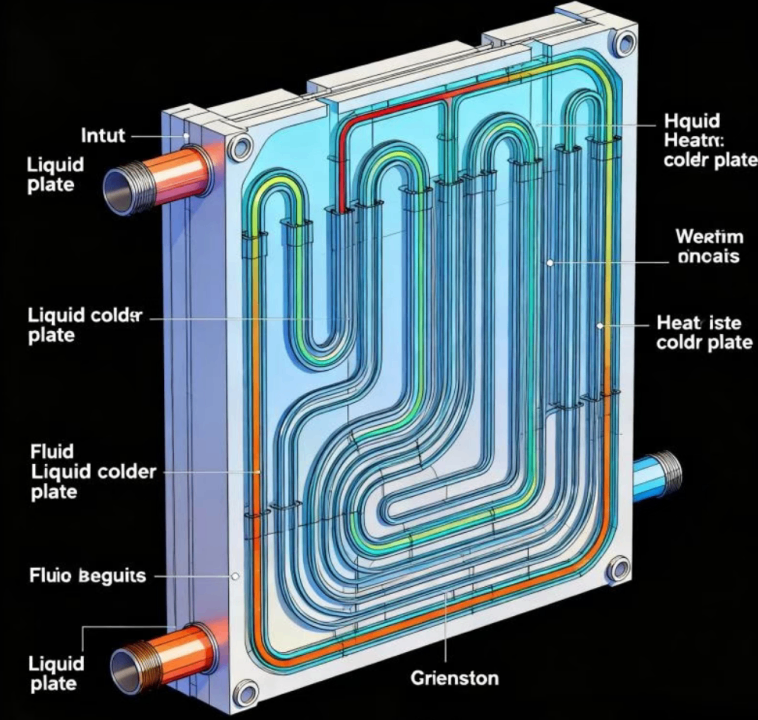 Technical guide for depth design of liquid cooled plate channel