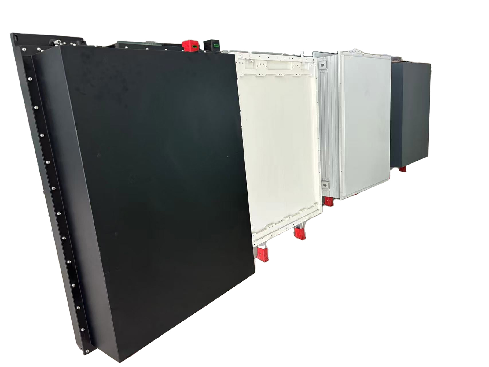 Battery pack cooling box