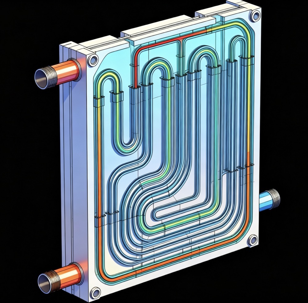 Technical guide for depth design of liquid cooled plate channel